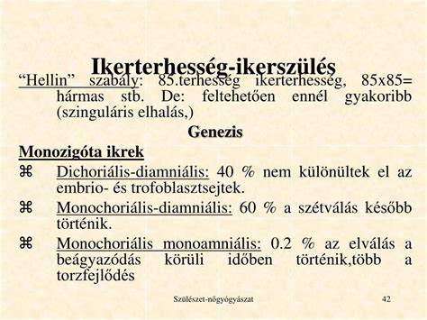 Monochorialis és dichorialis ikerterhesség sémája