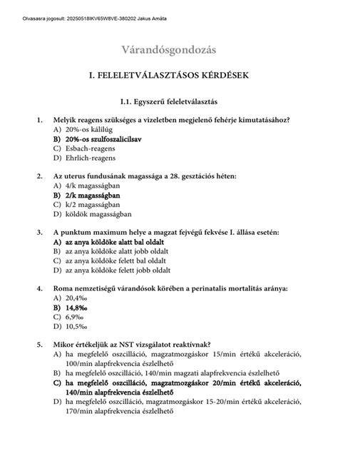 Várandósgondozás trimeszterenkénti vizsgálatai