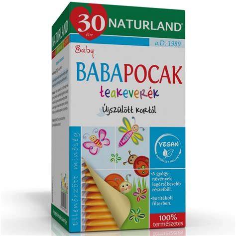 Naturland Babapocak tea filter és csomagolás