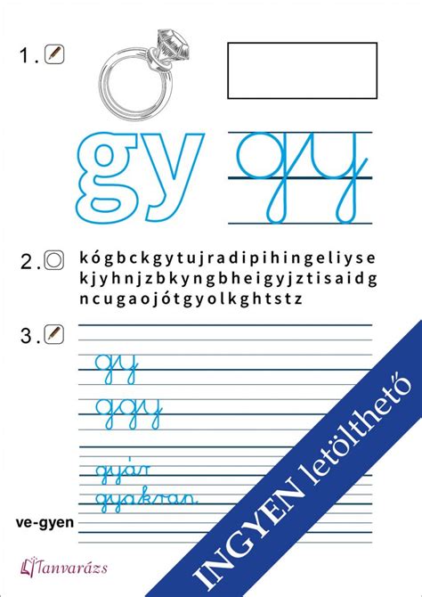 kis írott gy betű gyakorlólap gyerekeknek