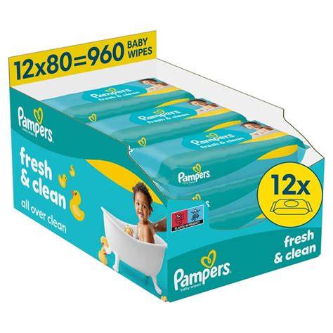 Pampers Fresh Clean nedves törlőkendő csomagok