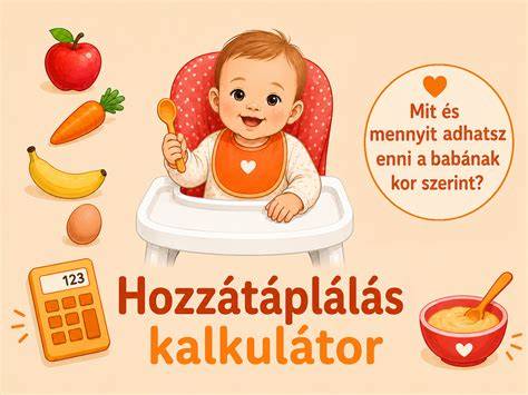 Baba hozzátáplálási szakaszok életkor szerint